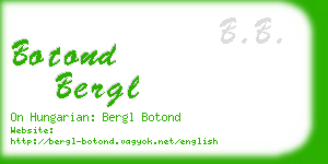 botond bergl business card